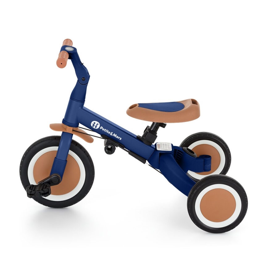 PETITE&MARS - Driewieler voor kinderen 5in1 TURBO Enigmatic Blue