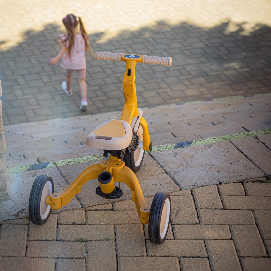 PETITE&MARS - Driewieler voor kinderen 5in1 TURBO Intense Ochre
