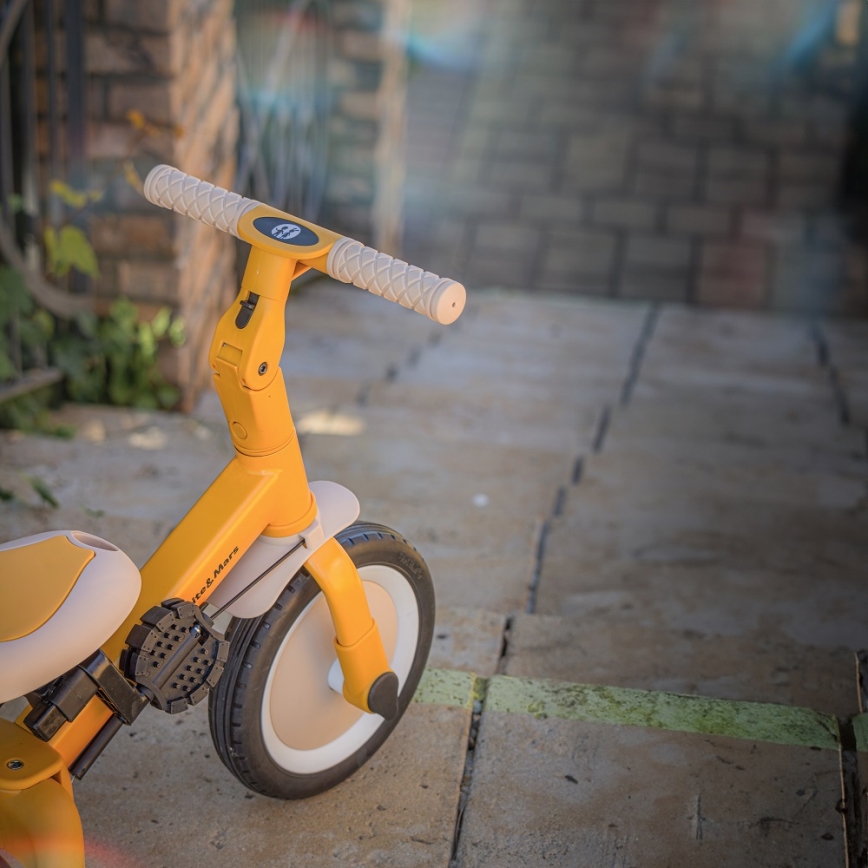 PETITE&MARS - Driewieler voor kinderen 5in1 TURBO Intense Ochre