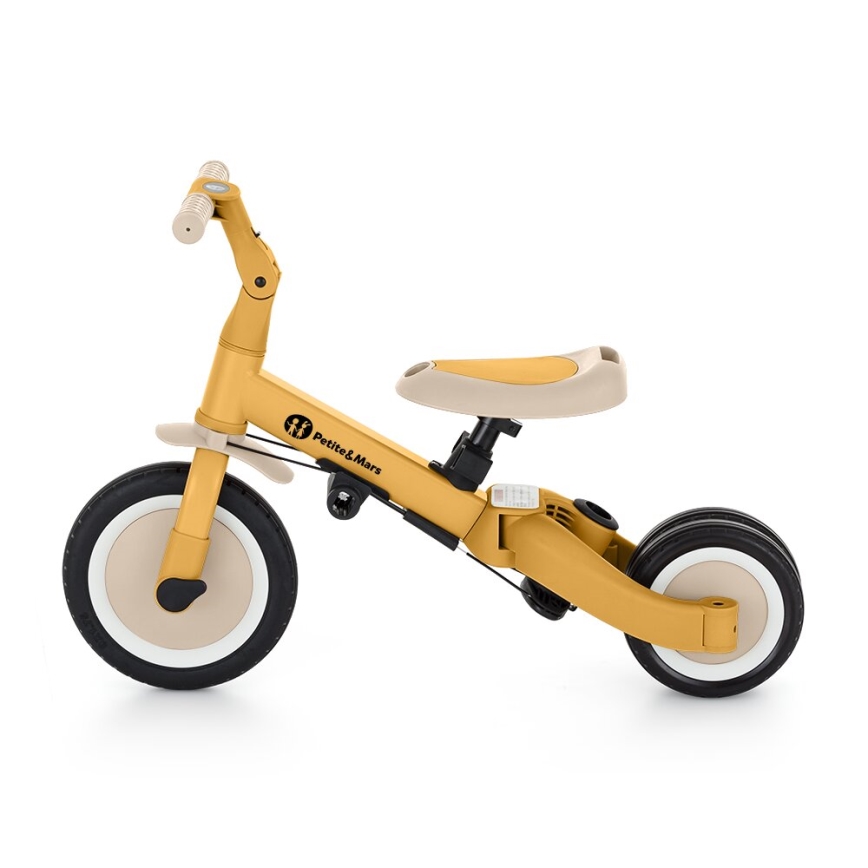 PETITE&MARS - Driewieler voor kinderen 5in1 TURBO Intense Ochre