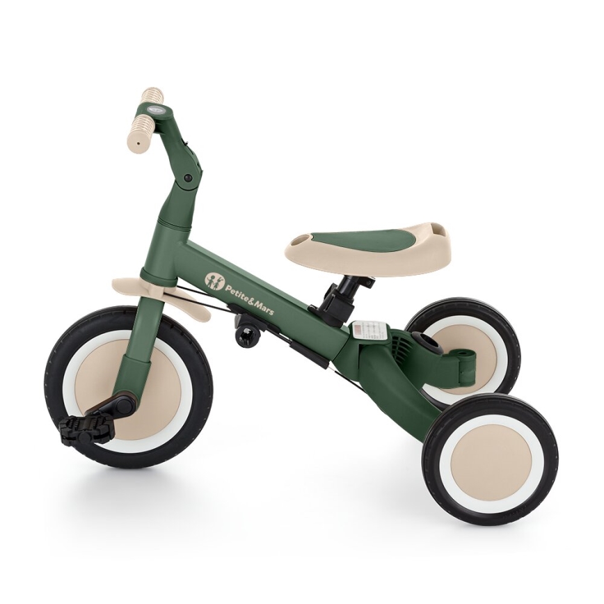 PETITE&MARS - Driewieler voor kinderen 5in1 TURBO Misty Green