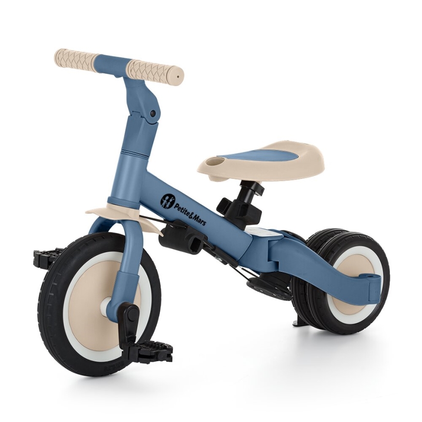 PETITE&MARS - Driewieler voor kinderen 5in1 TURBO Ocean Blue