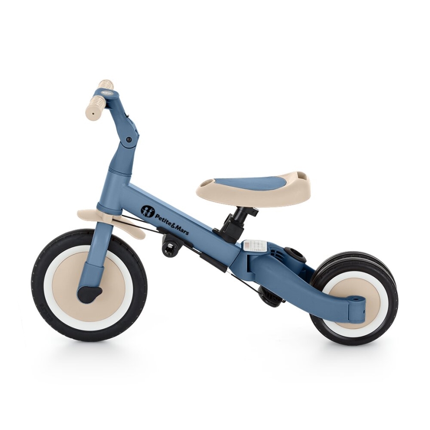 PETITE&MARS - Driewieler voor kinderen 5in1 TURBO Ocean Blue
