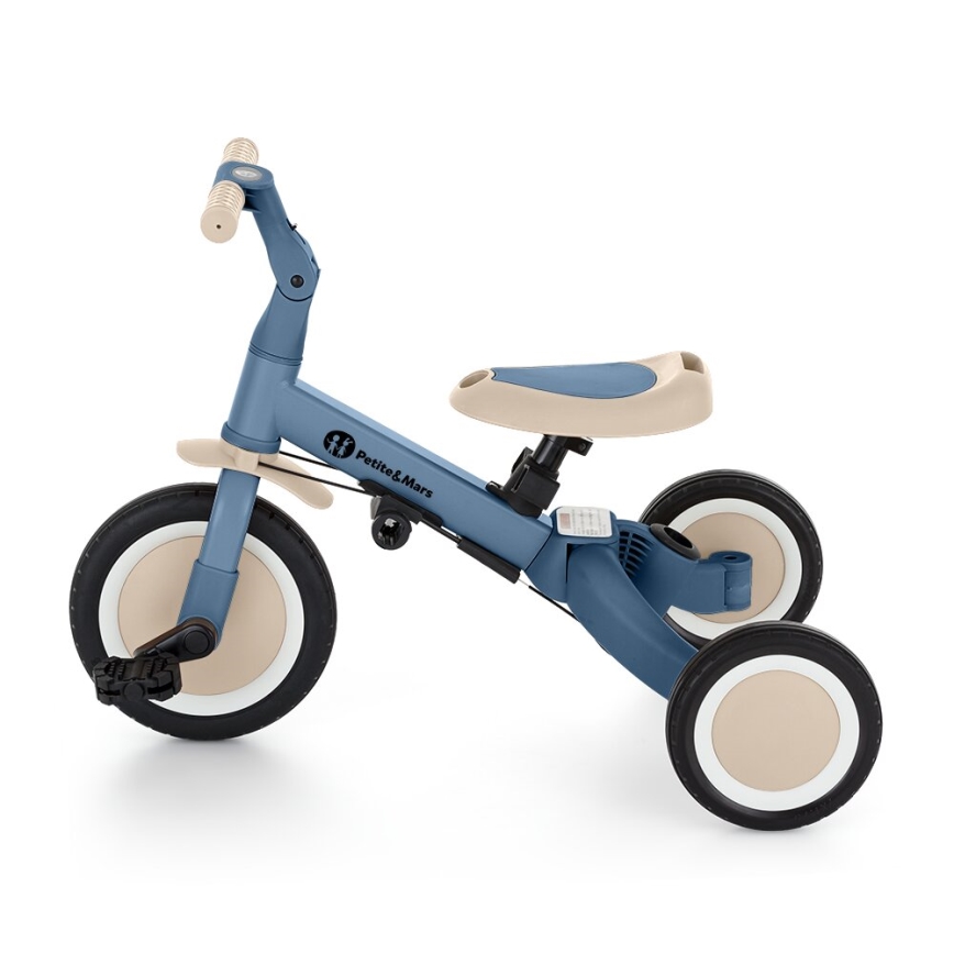 PETITE&MARS - Driewieler voor kinderen 5in1 TURBO Ocean Blue