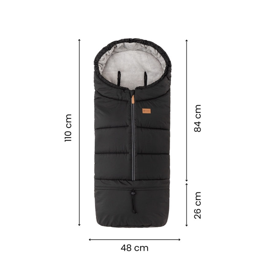 PETITE&MARS - Kinder-voetenzak 3-in-1 JIBOT lichtgrijs