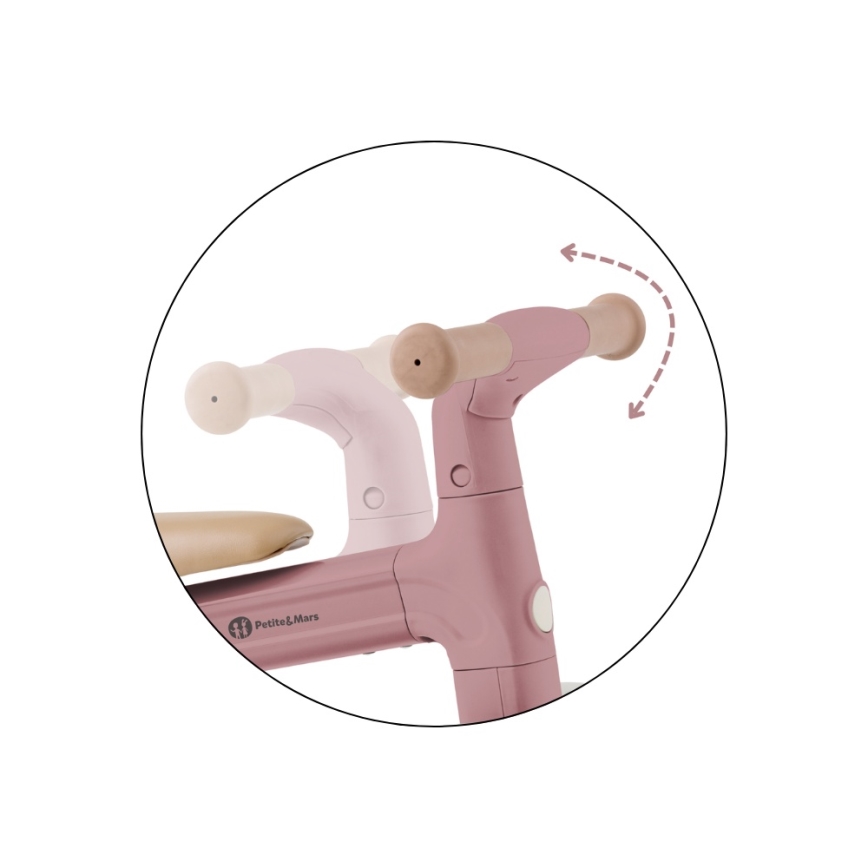 PETITE&MARS - Kinderdriewieler 3-in-1 BINGO Dusty Rose