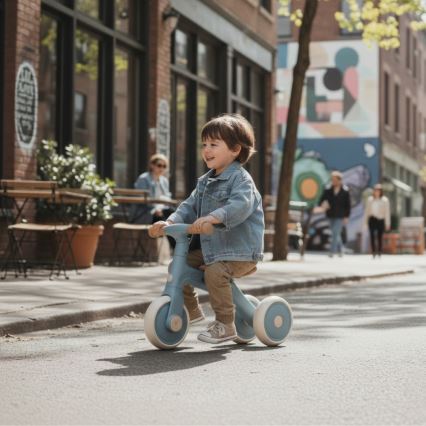 PETITE&MARS - Kinderdriewieler 3-in-1 BINGO Stering Blue