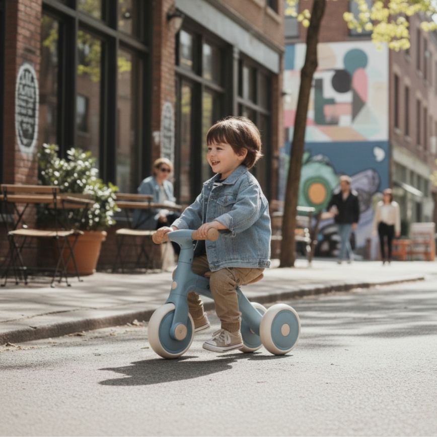 PETITE&MARS - Kinderdriewieler 3-in-1 BINGO Stering Blue