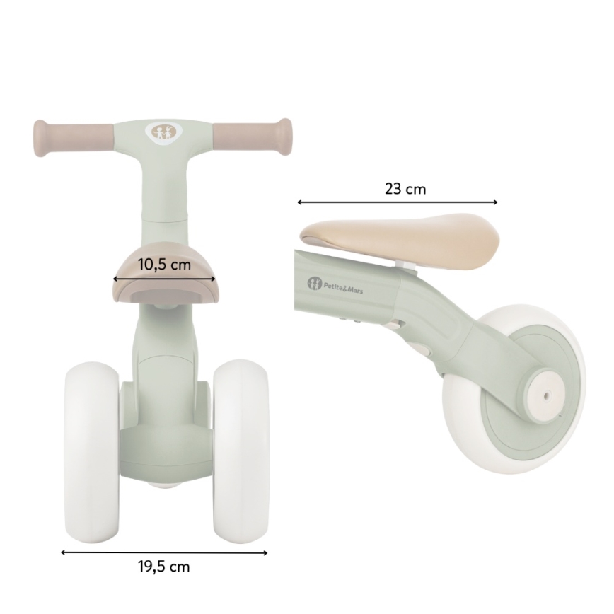 PETITE&MARS - Kinderdriewieler 3-in-1 BINGO Stering Blue