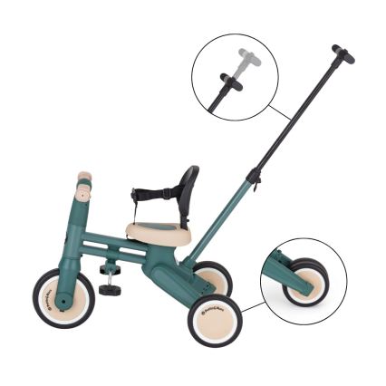 PETITE&MARS - Kinderdriewieler 4-in-1 DRIFT Misty Green