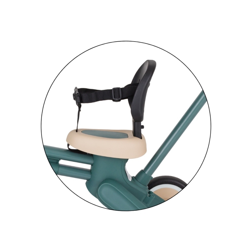PETITE&MARS - Kinderdriewieler 4-in-1 DRIFT Misty Green