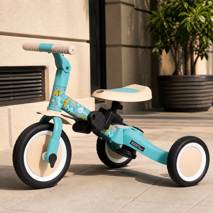 PETITE&MARS - Kinderdriewieler 5-in-1 TURBO Dino Park