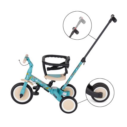 PETITE&MARS - Kinderdriewieler 5-in-1 TURBO LIMITED Dino Park