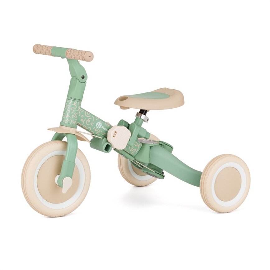 PETITE&MARS - Kinderdriewieler 5-in-1 TURBO LIMITED Green Twist