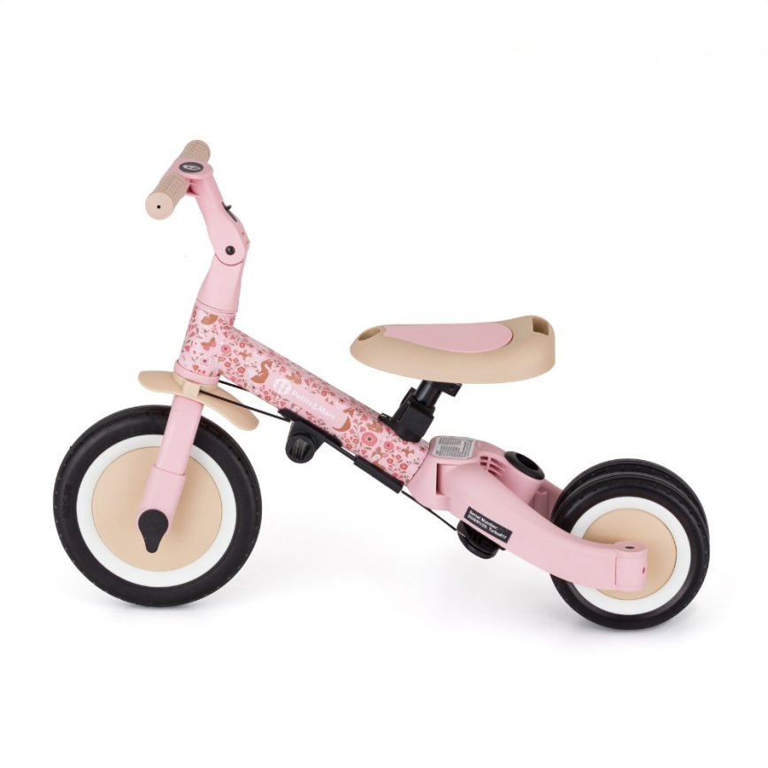 PETITE&MARS - Kinderdriewieler 5-in-1 TURBO LIMITED Rosy Wilderness