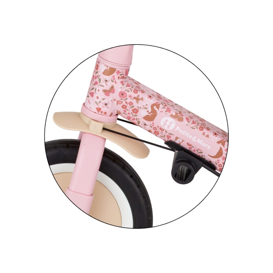 PETITE&MARS - Kinderdriewieler 5-in-1 TURBO LIMITED Rosy Wilderness