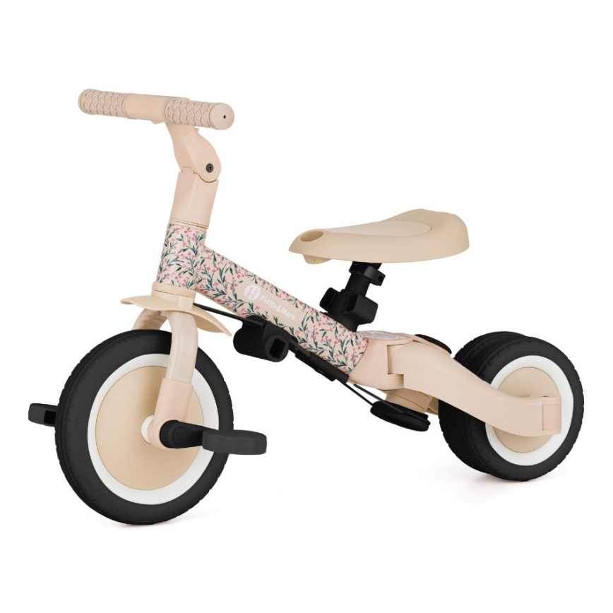 PETITE&MARS - Kinderdriewieler 5-in-1 TURBO Pink Meadow