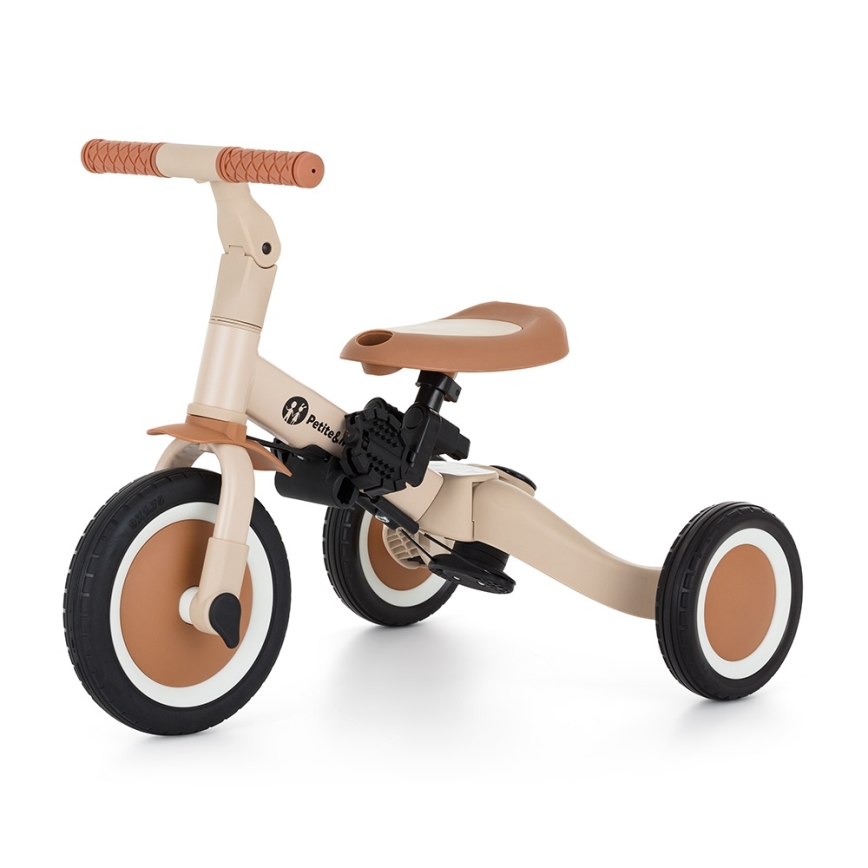 PETITE&MARS - Kinderdriewieler 5-in-1 TURBO PLUS Desert Sand