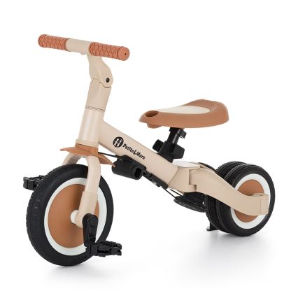 PETITE&MARS - Kinderdriewieler 5-in-1 TURBO PLUS Desert Sand