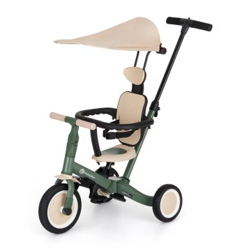 PETITE&MARS - Kinderdriewieler 5-in-1 TURBO PLUS Mistgroen