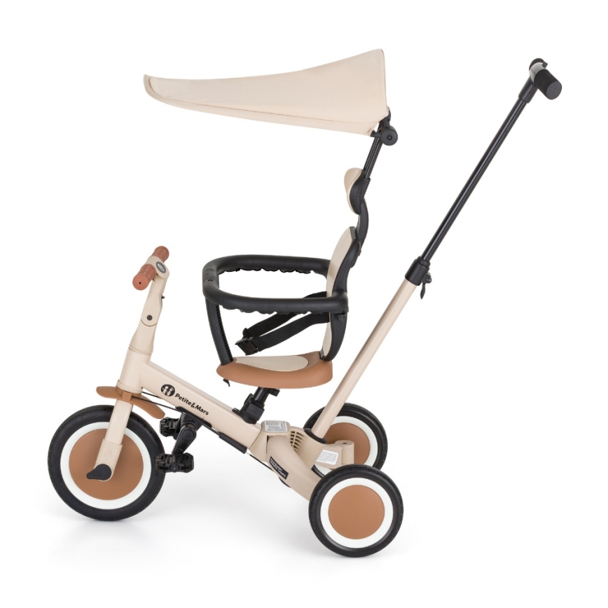 PETITE&MARS - Kinderdriewieler 5-in-1 TURBO PLUS Woestijnzand