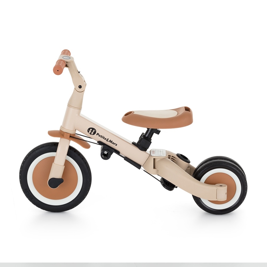 PETITE&MARS - Kinderdriewieler 5-in-1 TURBO PLUS Woestijnzand