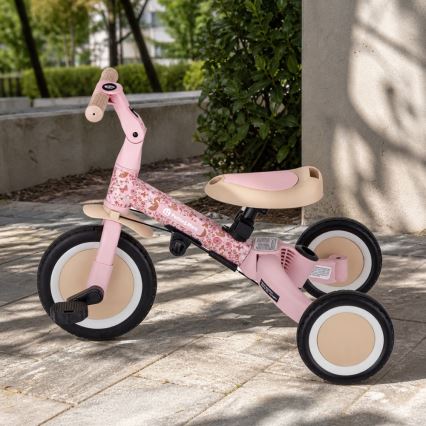 PETITE&MARS - Kinderdriewieler 5-in-1 TURBO Rosy Wilderness
