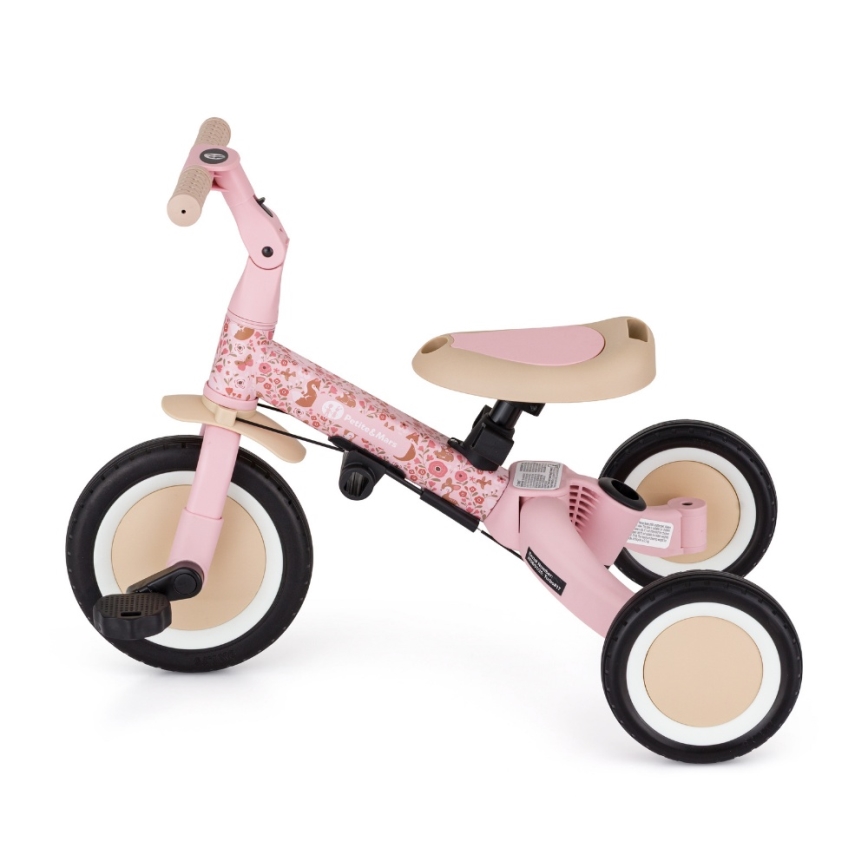 PETITE&MARS - Kinderdriewieler 5-in-1 TURBO Rosy Wilderness