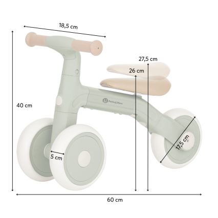 PETITE&MARS - Kinderloopfiets 3-in-1 BINGO Oudroze