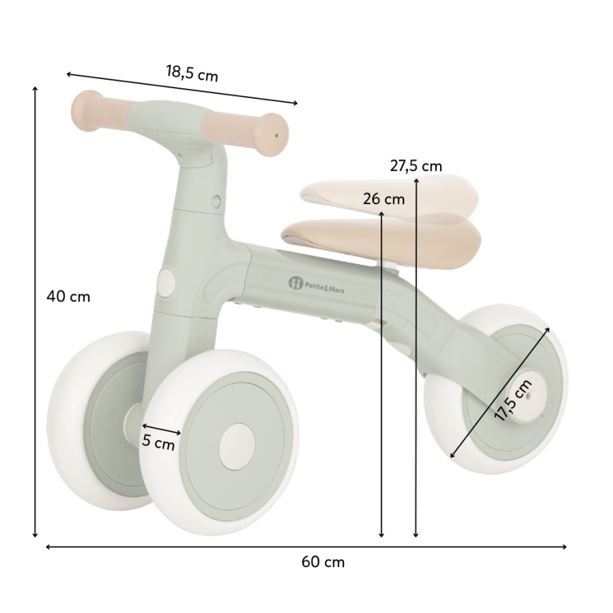 PETITE&MARS - Kinderloopfiets 3-in-1 BINGO Oudroze