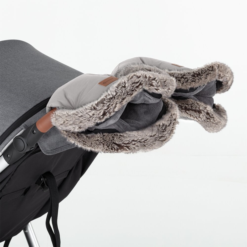 PETITE&MARS - Kinderwagen handwarmer FURRY Champagne Shower