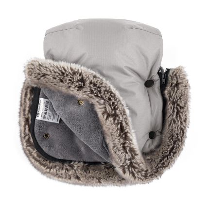 PETITE&MARS - Kinderwagen handwarmer FURRY Champagne Shower