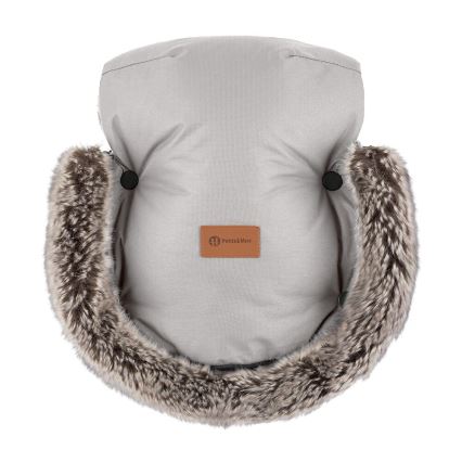 PETITE&MARS - Kinderwagen handwarmer FURRY Champagne Shower