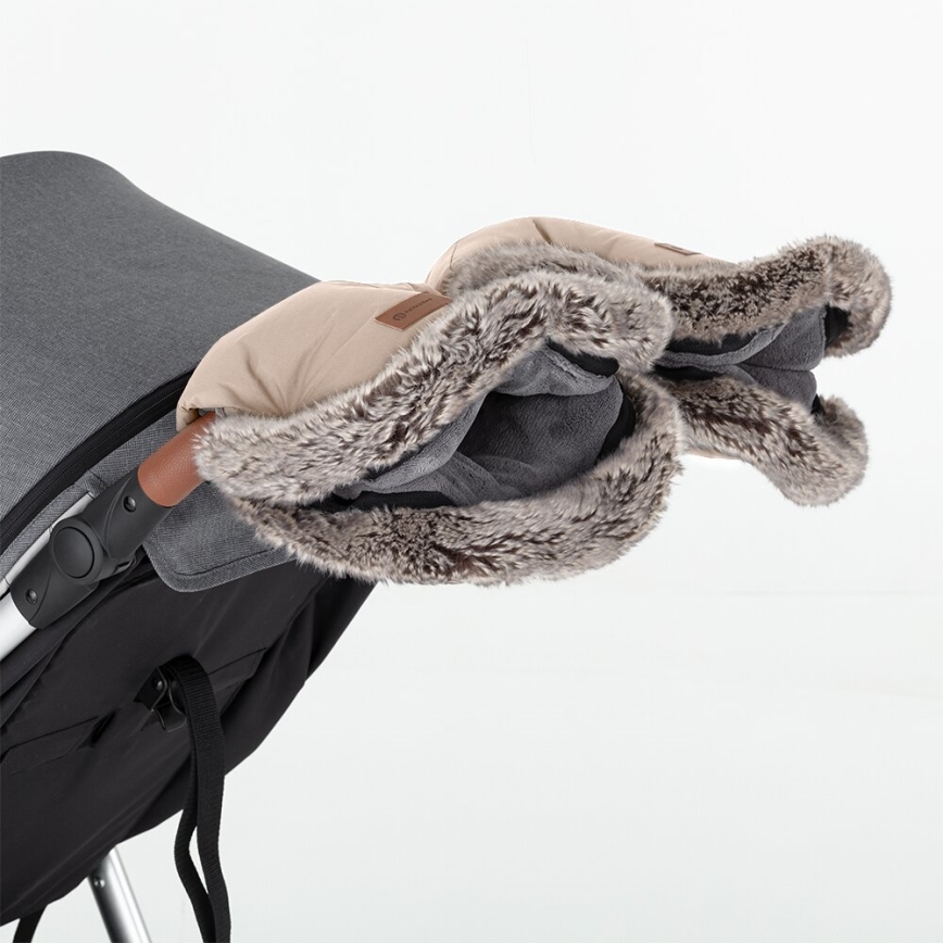 PETITE&MARS - Kinderwagen handwarmer FURRY Roos Petal