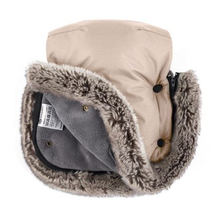 PETITE&MARS - Kinderwagen handwarmer FURRY Roos Petal