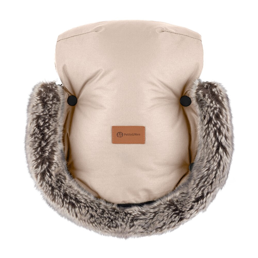 PETITE&MARS - Kinderwagen handwarmer FURRY Roos Petal