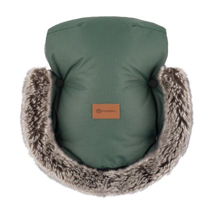 PETITE&MARS - Kinderwagen handwarmer FURRY Veritable Khaki