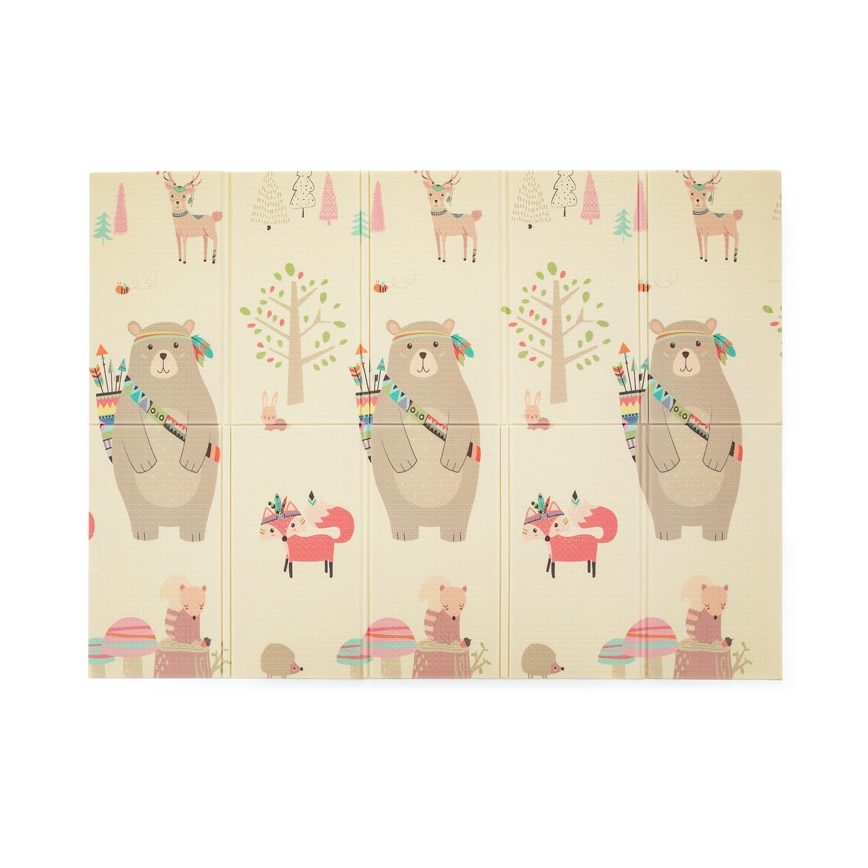 PETITE&MARS - Opvouwbaar speelkleed CAMPY ELEPHANT&FOX