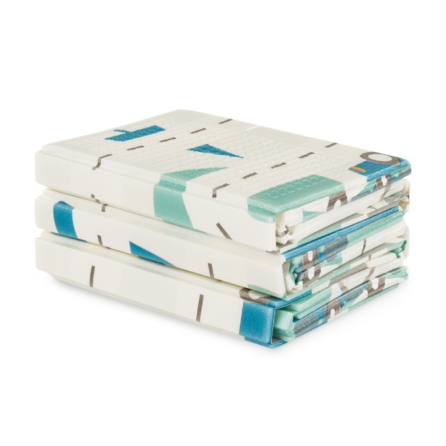 PETITE&MARS - Opvouwbare speelmat CAMPY Cars&Arabesca