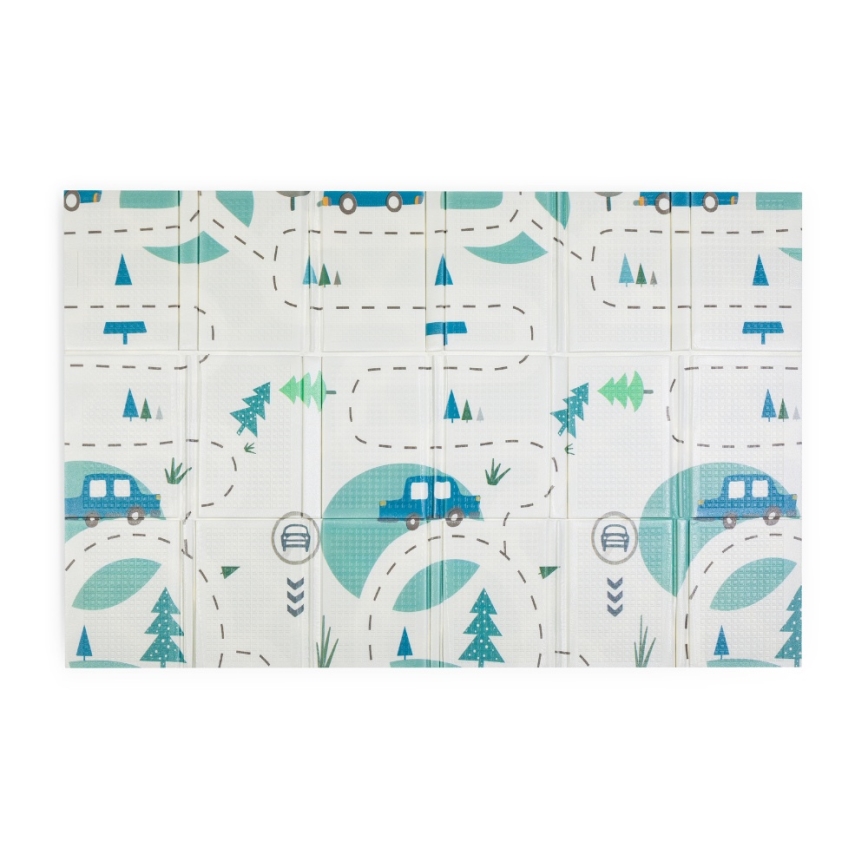 PETITE&MARS - Opvouwbare speelmat CAMPY Cars&Arabesca