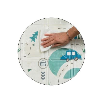 PETITE&MARS - Opvouwbare speelmat CAMPY Cars&Arabesca