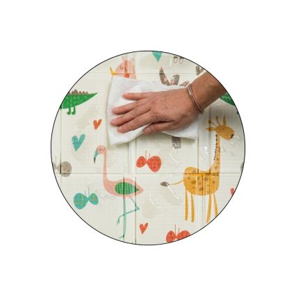 PETITE&MARS - Opvouwbare speelmat CAMPY Dieren&Hexagon