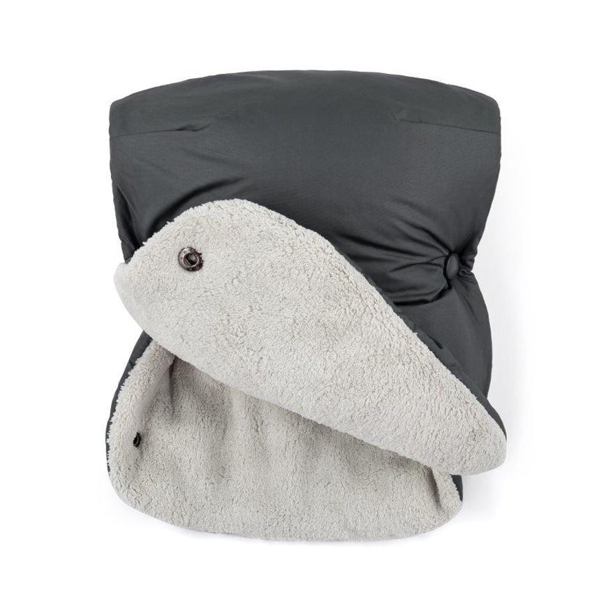 PETITE&MARS - SET Baby Trappelzak 3in1 JIBOT + handwarmers voor een Kinderwagen JASIE grijs