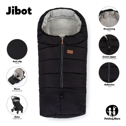 PETITE&MARS - SET Baby Trappelzak 3in1 JIBOT + handwarmers voor een Kinderwagen JASIE groen