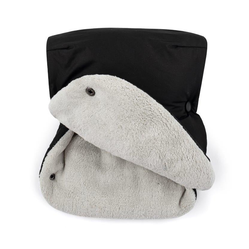 PETITE&MARS - SET Baby Trappelzak 3in1 JIBOT + handwarmers voor een kinderwagen JASIE zwart