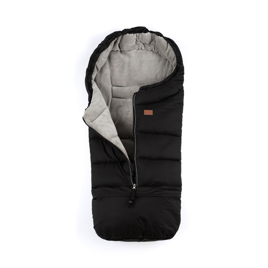 PETITE&MARS - SET Baby Trappelzak 3in1 JIBOT + handwarmers voor een kinderwagen JASIE zwart