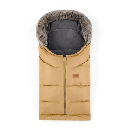 PETITE&MARS - SET Baby voetenzak 4in1 ARCTIC + stroller hand muffs FURRY Elegant Caramel