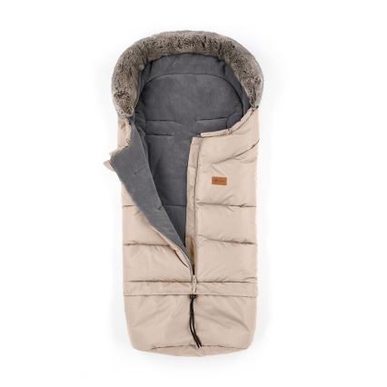 PETITE&MARS - SET Baby voetenzak 4in1 ARCTIC + stroller hand muffs FURRY Roos Petal
