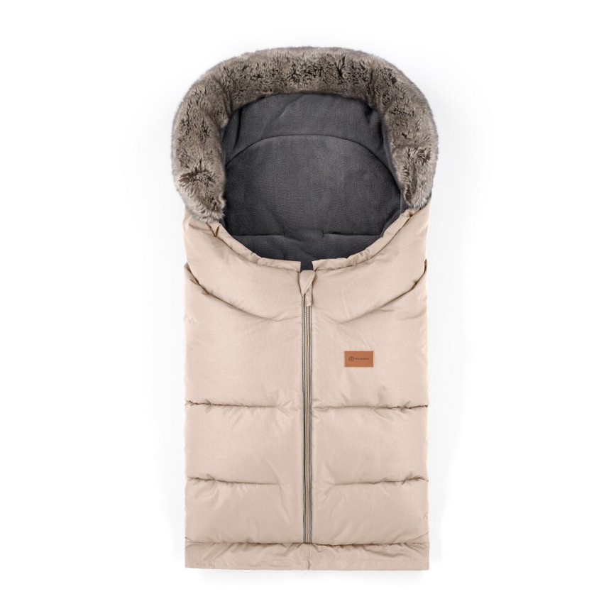 PETITE&MARS - SET Baby voetenzak 4in1 ARCTIC + stroller hand muffs FURRY Roos Petal