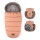 PETITE&MARS - SET Baby voetenzak 4in1 COMFY + stroller hand muffs FURRY Pastel Peach